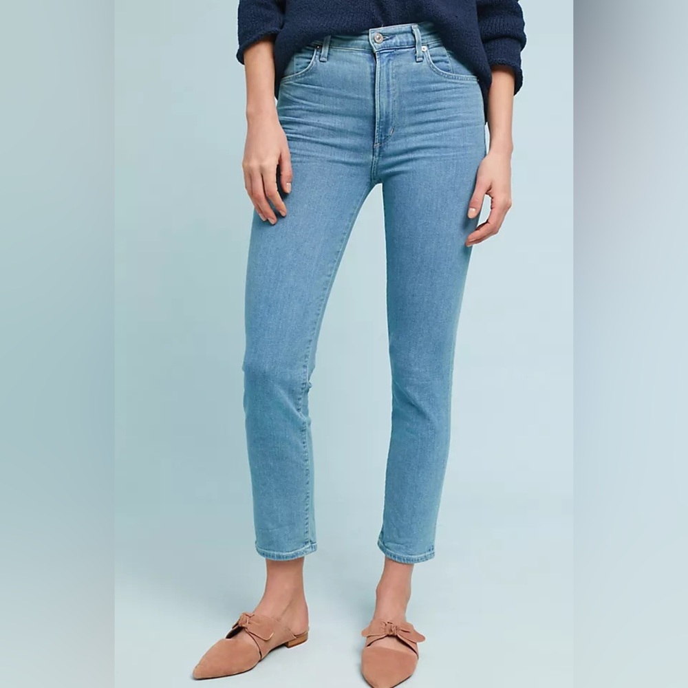 CITIZENS OF HUMANITY ANNABELLA High-Rise Slim Crop Jeans